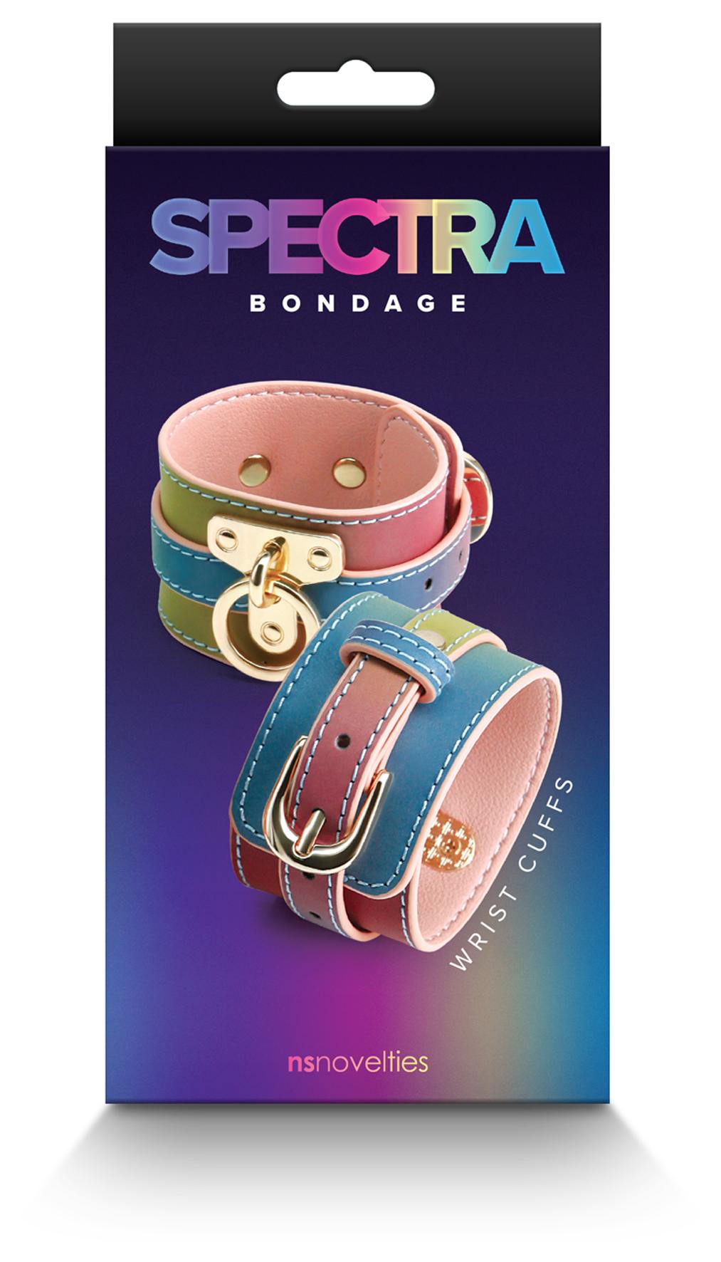 Spectra Bondage Wrist cuff Rainbow