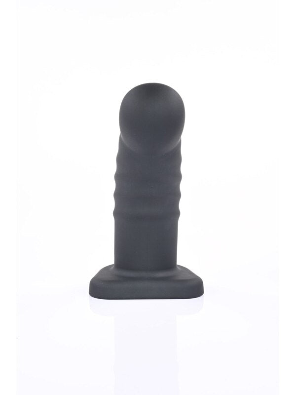 Banx Ribbed Hollow Dildo Black