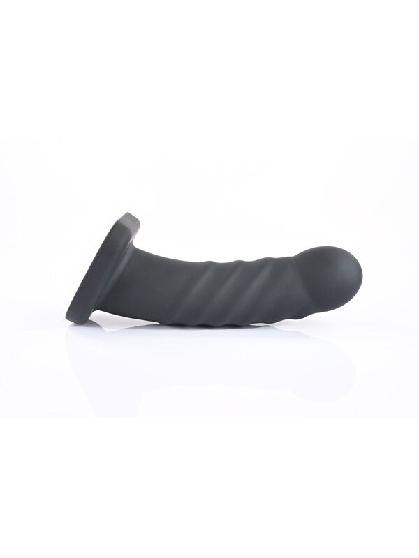 Banx Ribbed Hollow Dildo Black