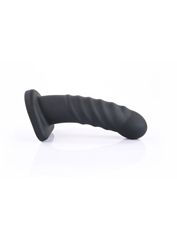 Banx Ribbed Hollow Dildo Black