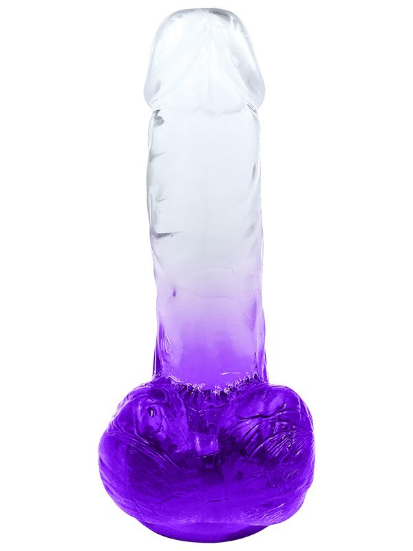 Playful Riders 6 in. Cock with Balls Purple