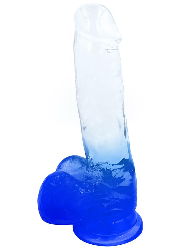 Playful Riders 7 in. Cock with Balls Blue