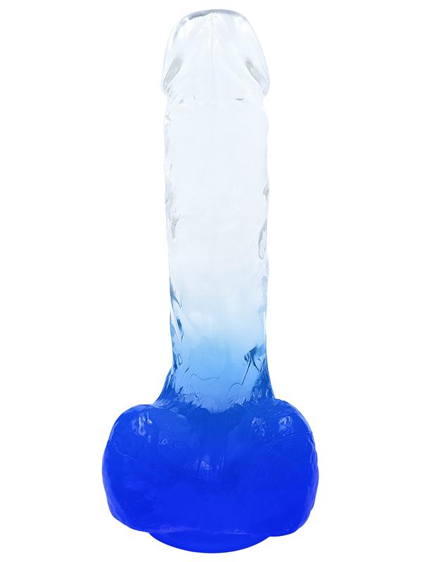 Playful Riders 7 in. Cock with Balls Blue