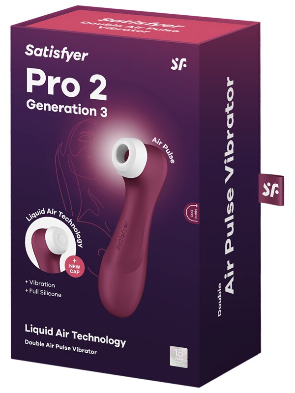 Satisfyer Pro 2 G3 Liquid Vibration Wine Red