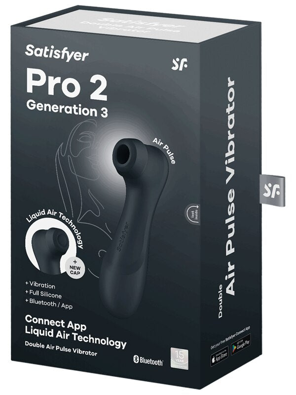 Satisfyer Pro 2 G3 Liquid Vibration Connect App Dark Grey