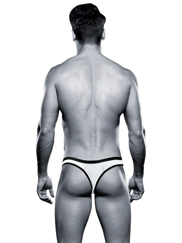 Envy Bad Boy Thong - White - S/M BX