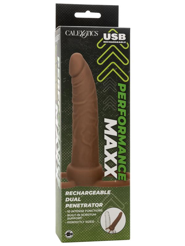 Performance Maxx Rechargeable Dual Penetrator Brown