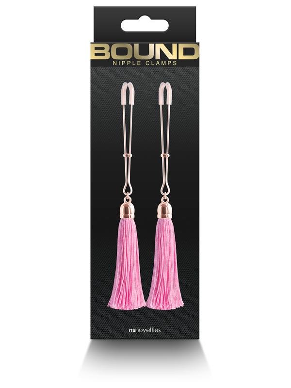 Bound Nipple Clamps T1 Pink