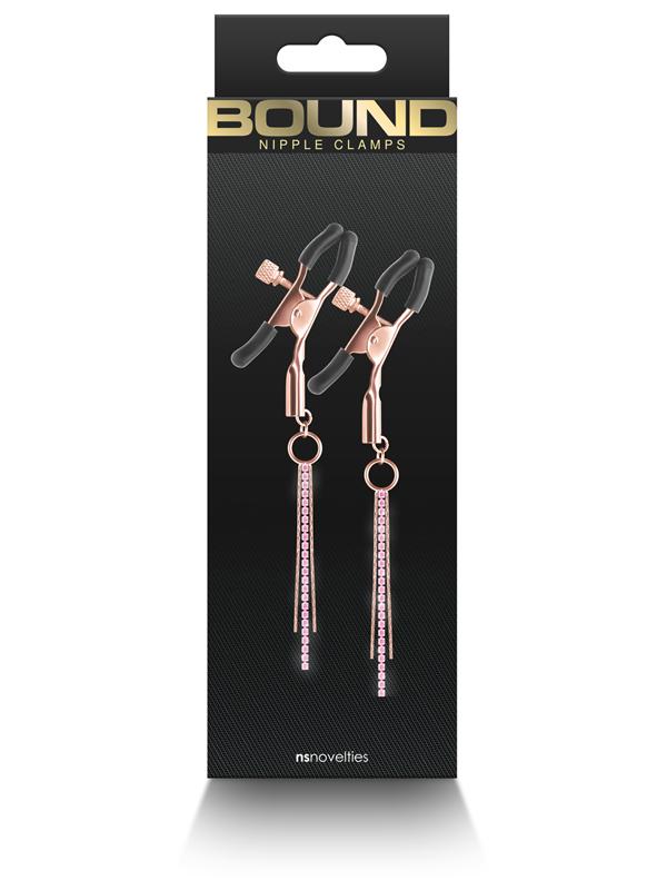 Bound Nipple Clamps D3 Rose Gold