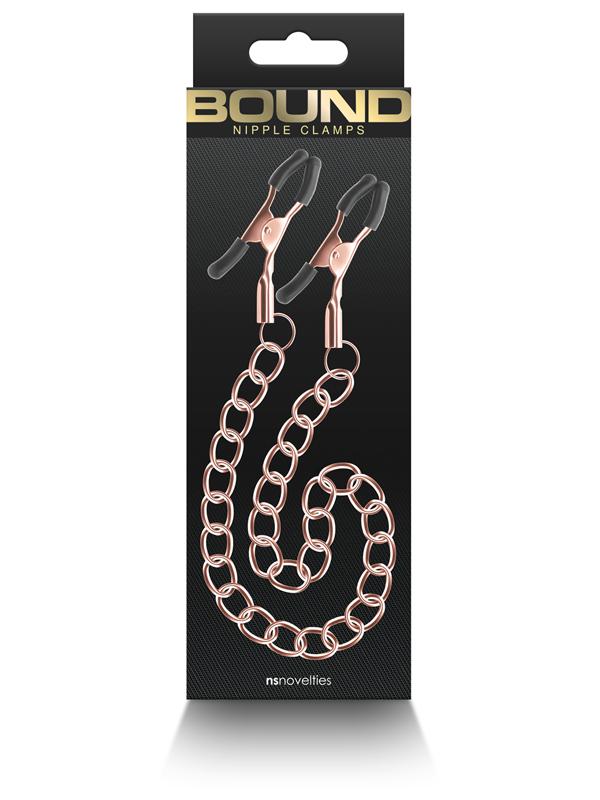 Bound Nipple Clamps DC2 Rose Gold