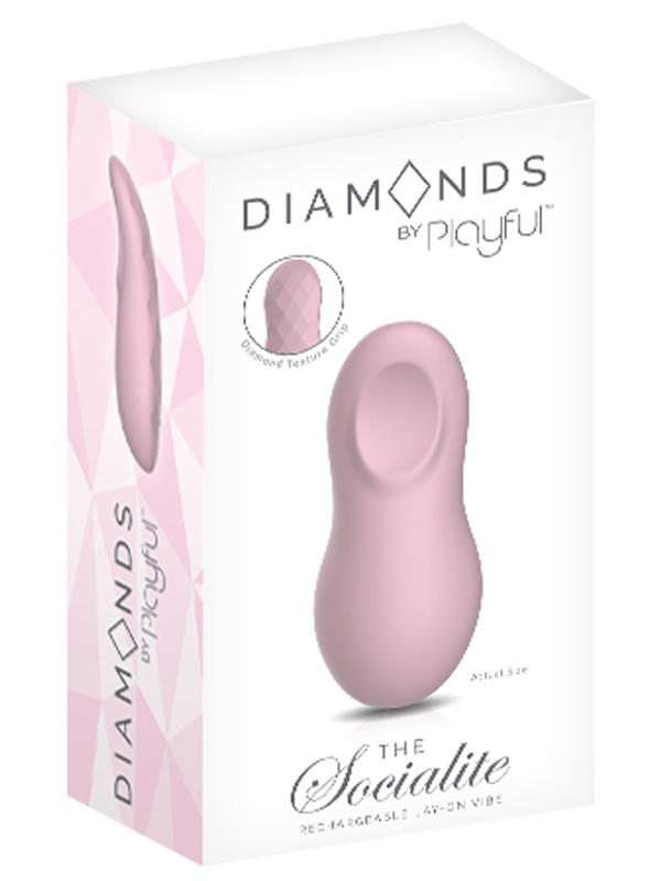 Playful Diamonds The Socialite - Rechargeable Lay-On Vibe Pink