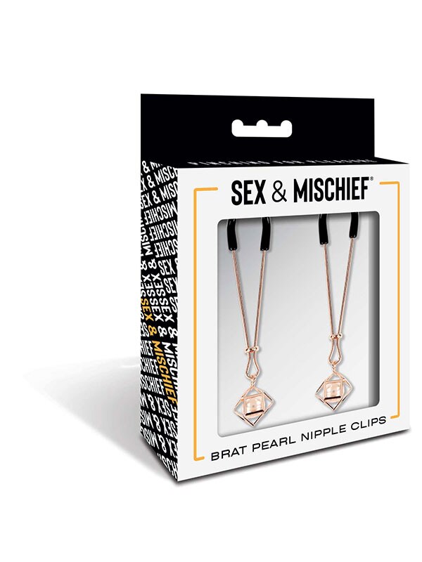 Sex and Mischief Brat Pearl Nipple Clips