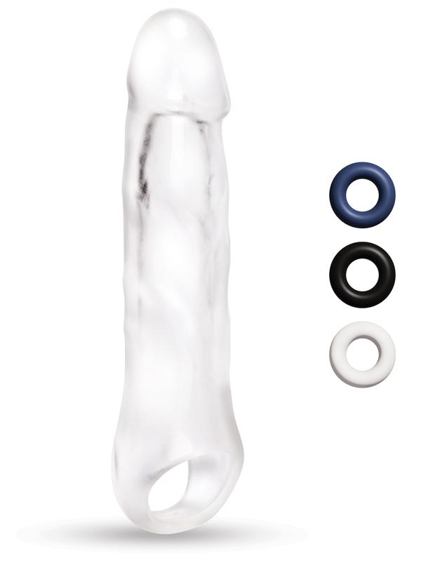 Size Up 1 in. Clear View Penis Extender With Ball Loop - Classic