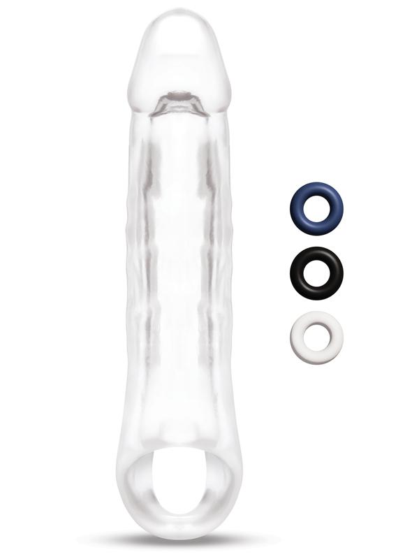 Size Up 2 in. Clear View Penis Extender With Ball Loop - Girthy