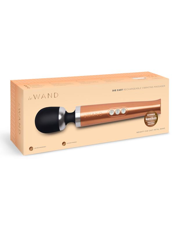 Le Wand Diecast Rechargeable Massager Rose Gold