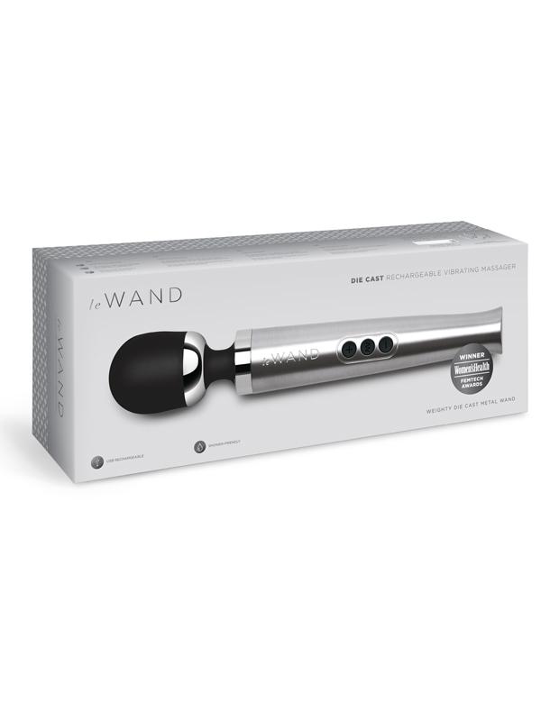 Le Wand Diecast Rechargeable Massager Silver