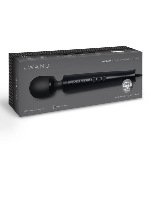 Le Wand Diecast Plug-In Massager Black