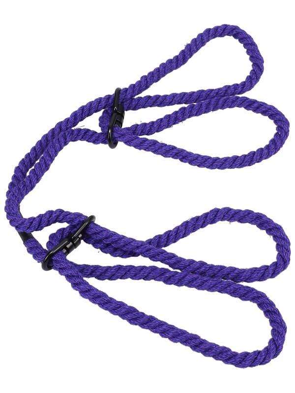 Merci Bind and Tie 6mm Hemp Wrist or Ankle Cuffs Violet