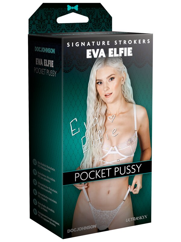 Signature Strokers Eva Elfie ULTRASKYN Pocket Pussy Vanilla