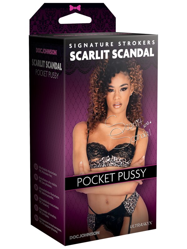 Signature Strokers Scarlit Scandal ULTRASKYN Pocket Pussy Caramel