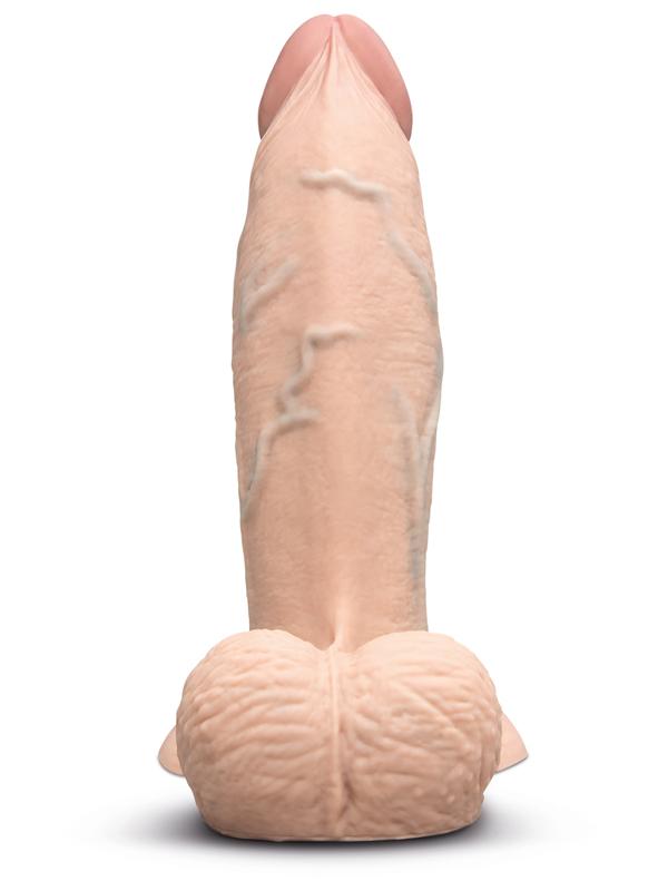 b - Vibe Slipskin Realistic Silicone Dildo - 7 in. y Cream