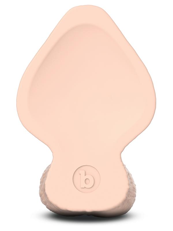 b - Vibe Slipskin Realistic Silicone Dildo - 7 in. y Cream