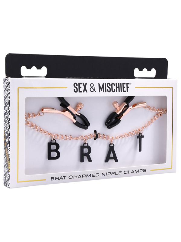 Sex and Mischief Brat Charmed Nipple Clamps