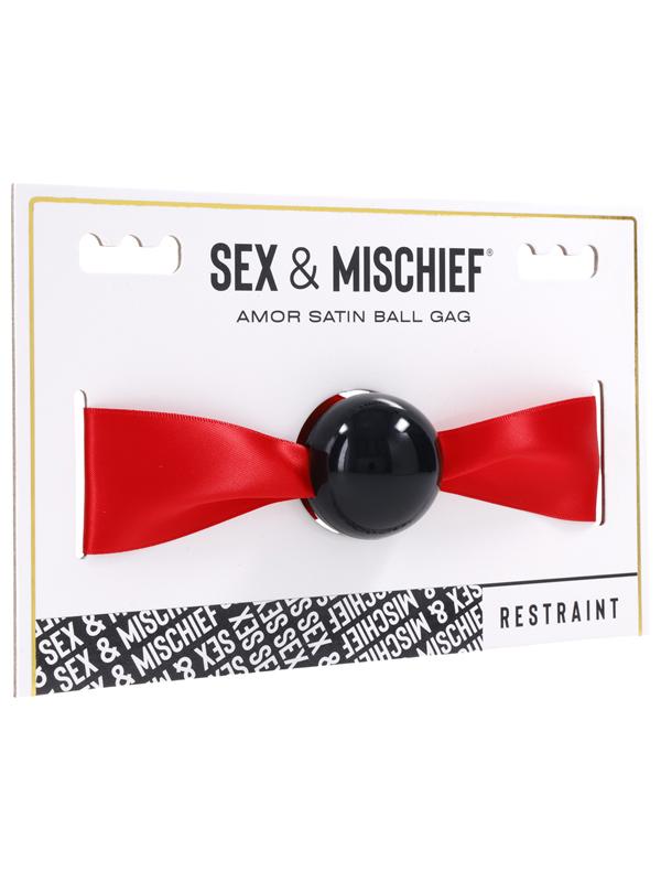 Sex and Mischief Amor Satin Ball Gag