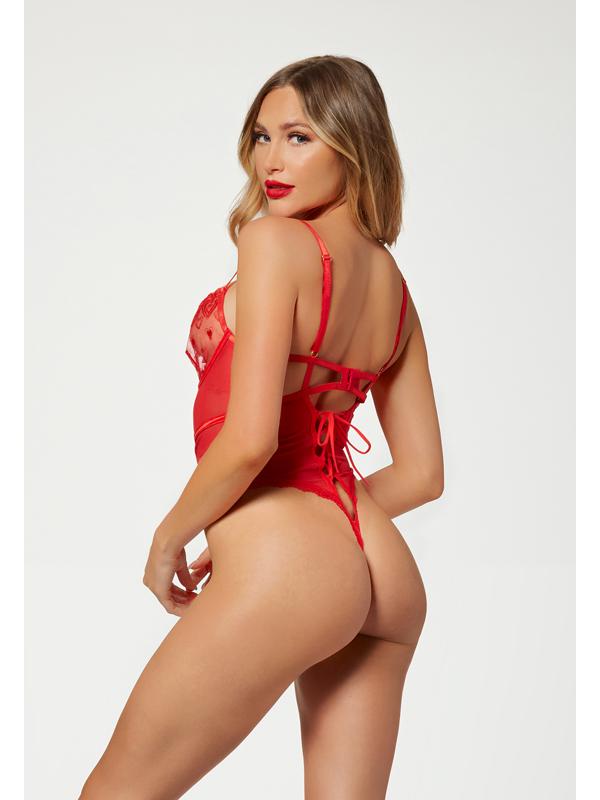 Heart Mesh Teddy 11583XP RED OSX (P)
