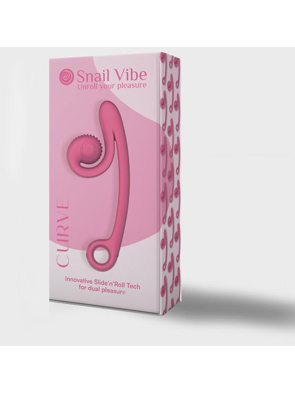 Snail Vibe Curve Vibrator Pink