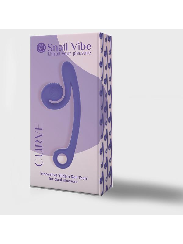 Snail Vibe Curve Vibrator Purple