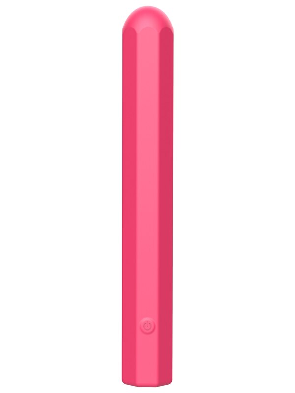 Soft by Playful Chic Rechargeable Long Bullet Vibe Coral Pink