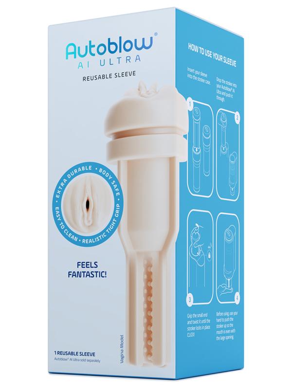 Autoblow AI Ultra Vagina Sleeve - Beige