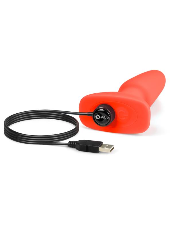 b-Vibe USB Rechargeable Rimming 2 Plug Orange