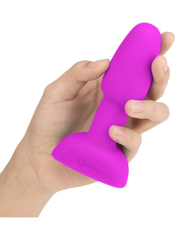 b-Vibe USB Rechargeable Petite Rimming Plug Fuchsia