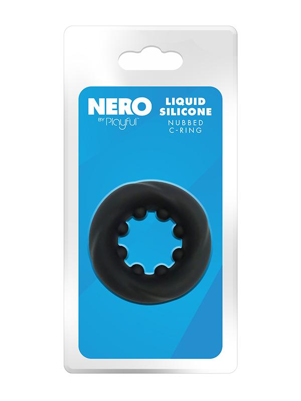 Nero by Playful - Liquid Silicone Nubbed C-Ring