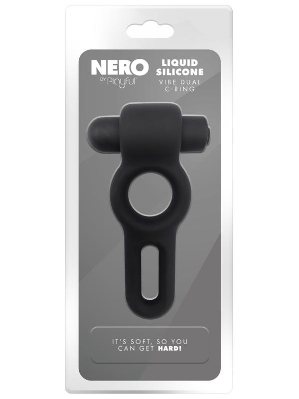 Nero by Playful - Liquid Silicone Vibe Dual C-Ring