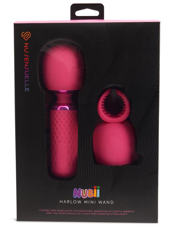 Nu Sensuelle Harlow Nubii Mini Wand W/Attach - Pink