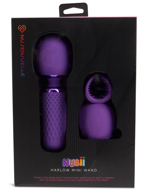 Nu Sensuelle Harlow Nubii Mini Wand W/Attach - Purple