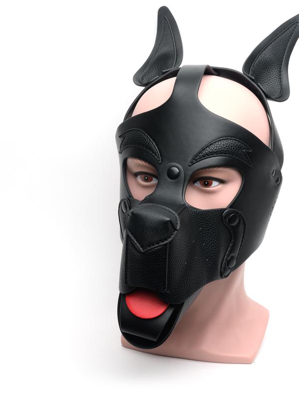 Playful Pup Hood Black