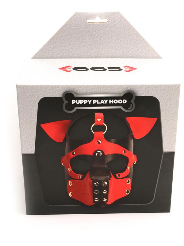 Playful Pup Hood Black