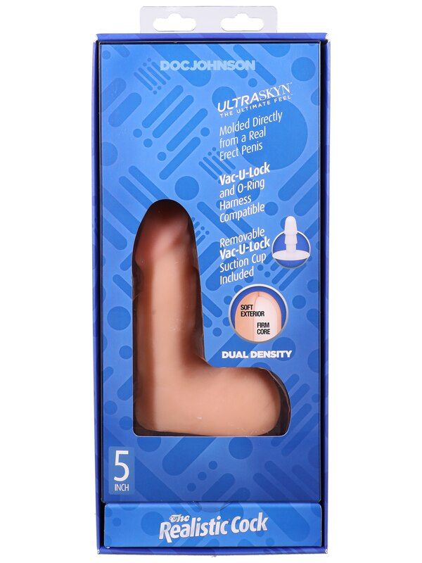 The Realistic Cock - With Removable Vac-U-Lock Suc Vanilla