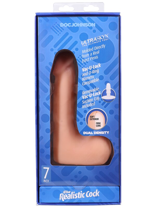 The Realistic Cock - With Removable Vac-U-Lock Suc Vanilla