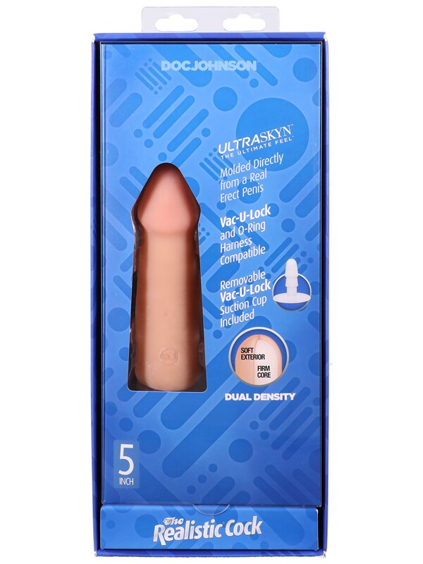The Realistic Cock - With Removable Vac-U-Lock Suc Vanilla