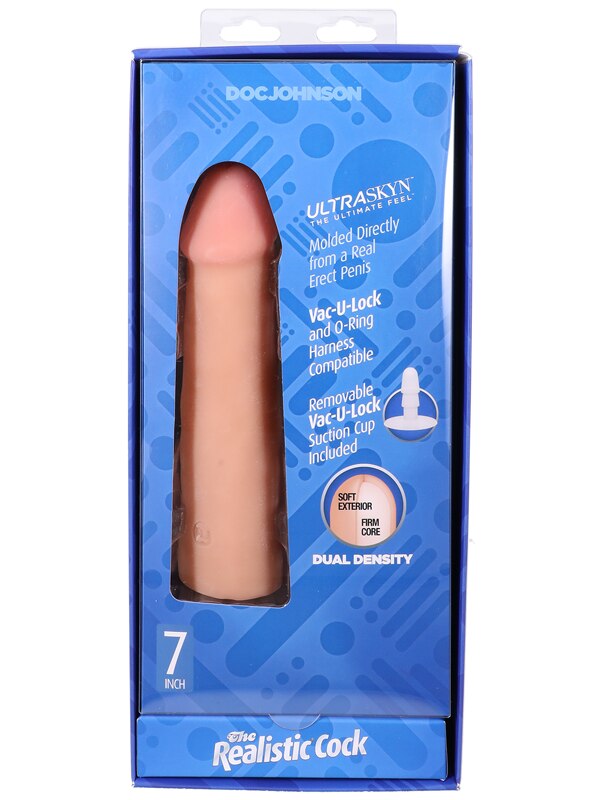 The Realistic Cock - With Removable Vac-U-Lock Suc Vanilla