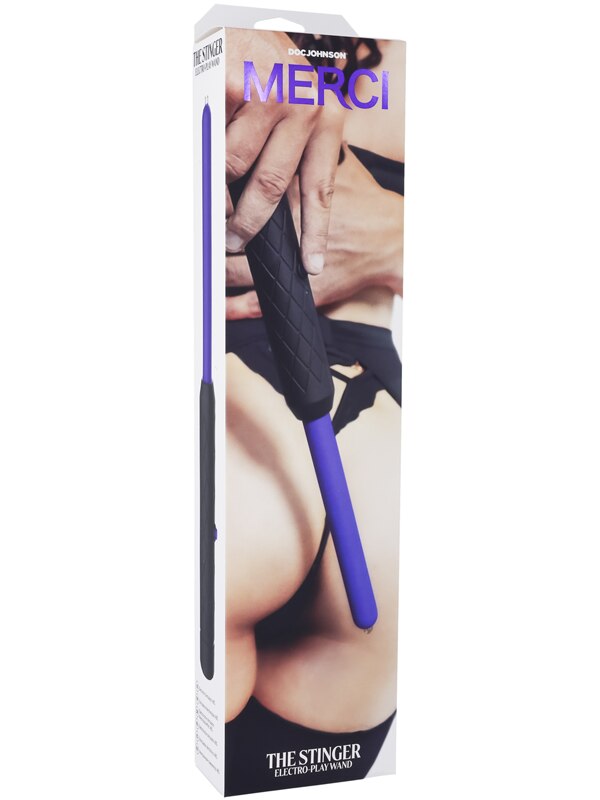 Merci - The Stinger - Electroplay Wand Black, Violet