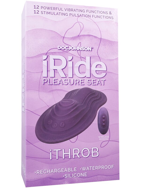 iRide Pleasure Seat - Throb - Rechargeable with Wi  Purple
