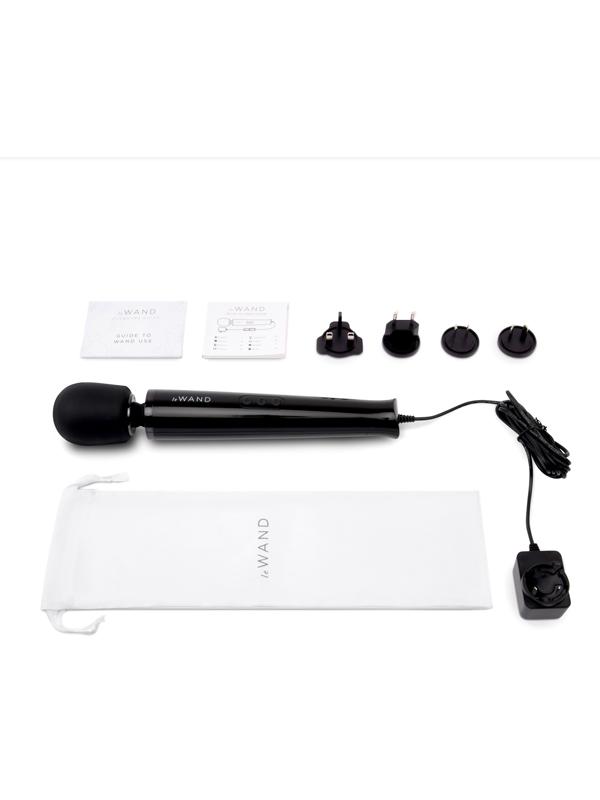 Le Wand Plug-in Vibrating Massager Black