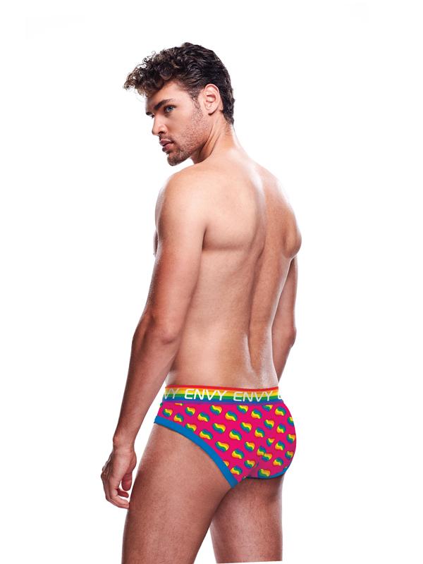 Rainbow Hearts Brief - LXL