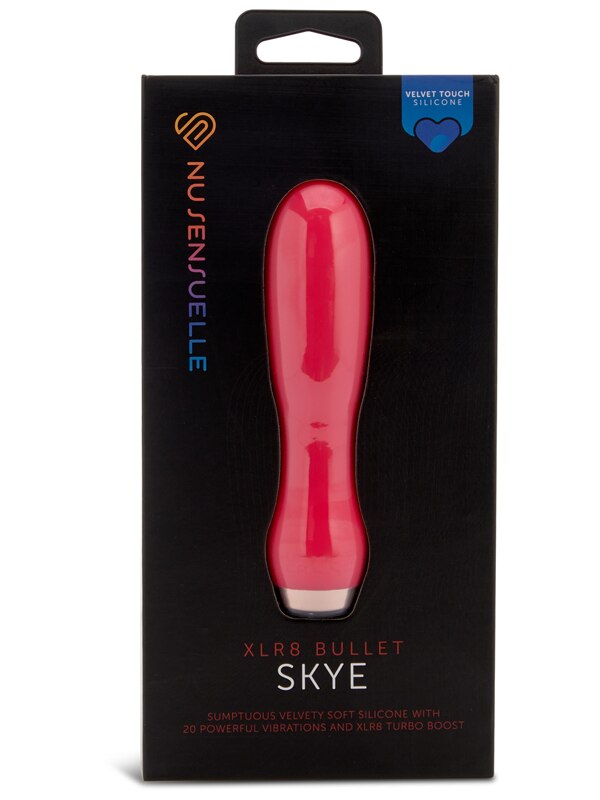 Nu Sensuelle Skye Velvet Touch Bullet With Turbo Boost Hot Pink